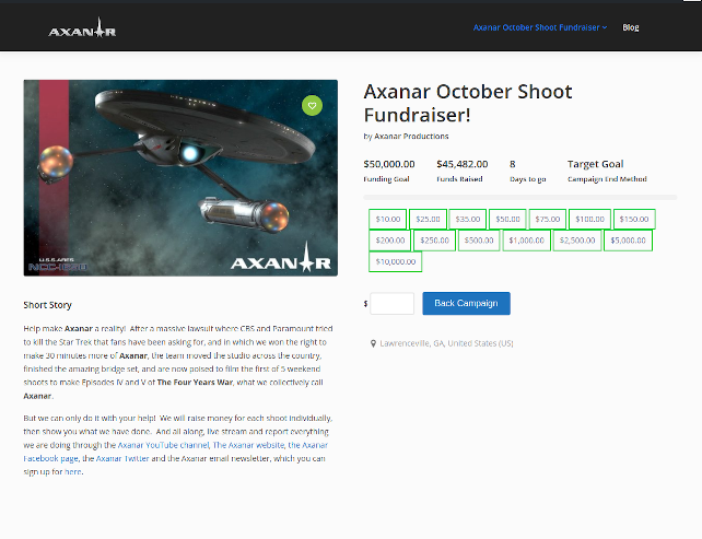 Axanar Crowdfunding Campaign